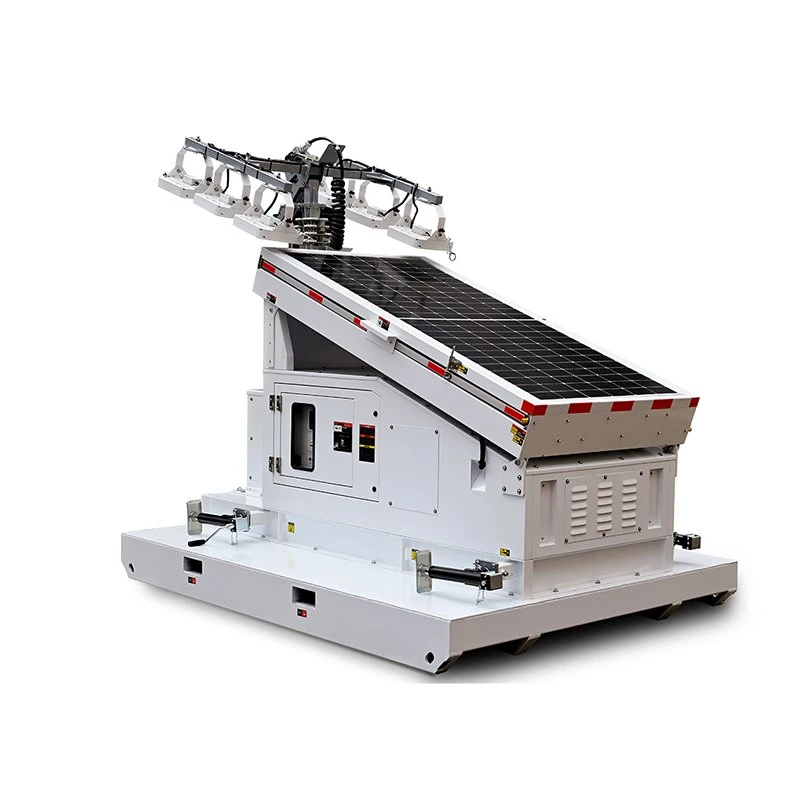 skid solar light tower