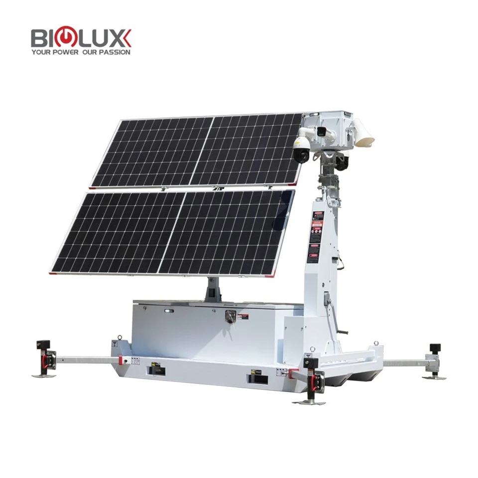 HISKID Mobile Solar Surveillance Tower factory