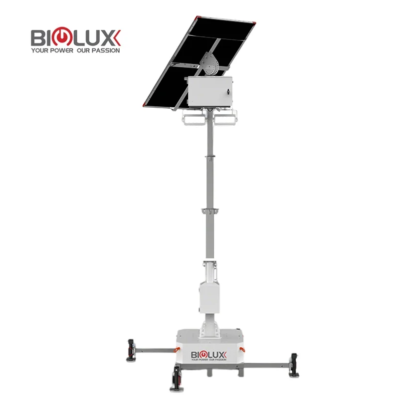 Tháp đèn LED năng lượng mặt trời pin LFP di động