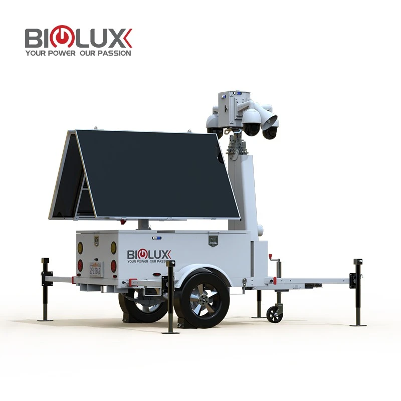 Solar Trailer With AI Cameras And Starlink Internet best
