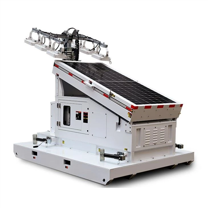 Skid Mounted Solar Light Tower Easy Deployment