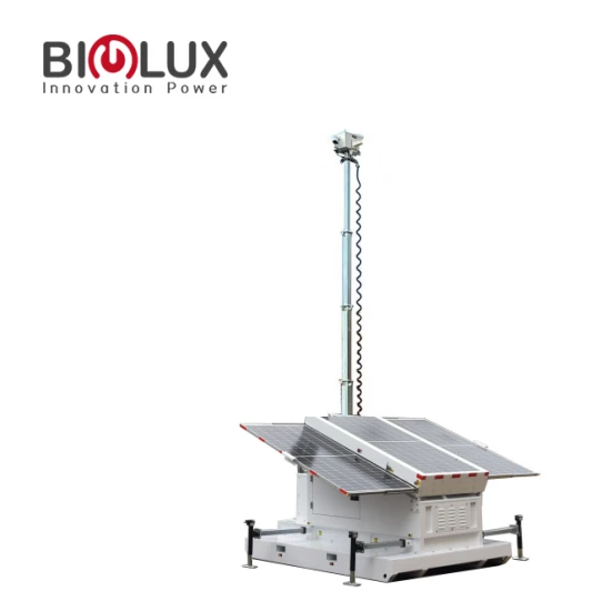 Tháp giám sát năng lượng mặt trời Skid để bảo mật